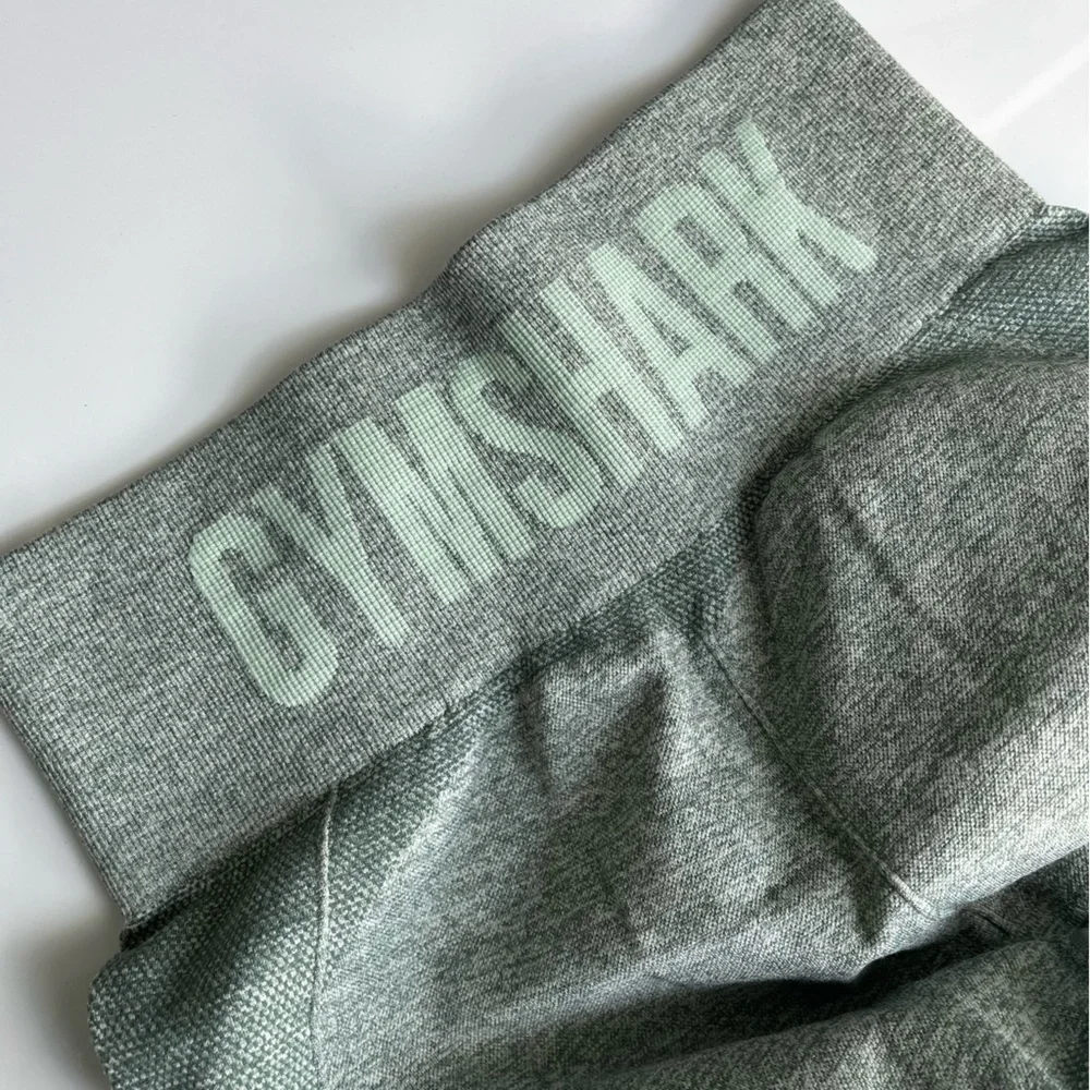 Gymshark • Flex Women's High-Waisted Green Leggings Studio Green Marl